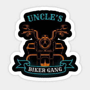 Uncle's Biker Gang Father's Day Sticker